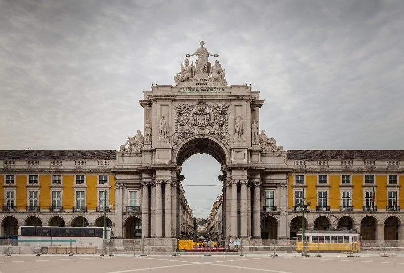 Plaza del comercio de Lisboa