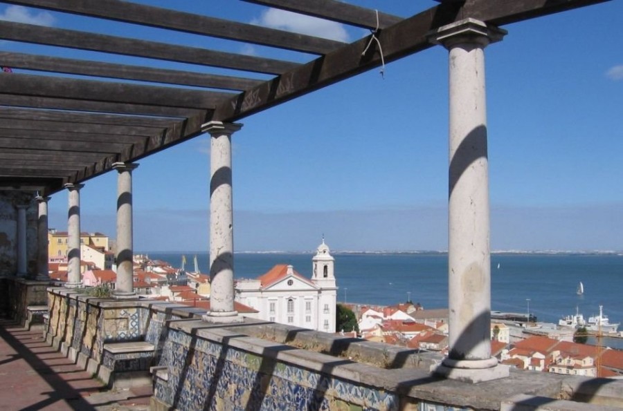 Qué ver en Lisboa en un día: mirador Santa Lucía